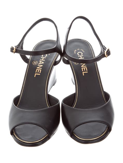 replica chanel wedge shoes|chanel women's wedge shoes.